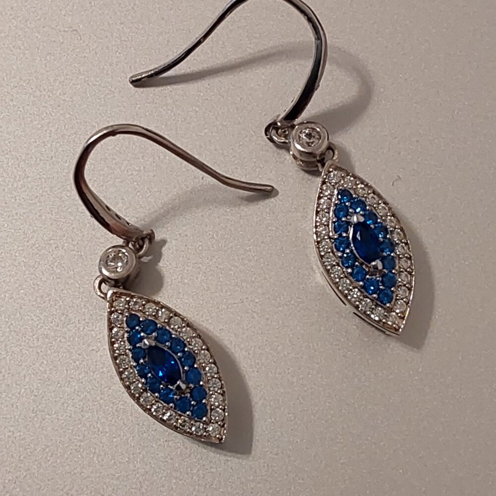 ROSS SIMONS JEWELRY 2015 EVIL EYE EARRINGS NEW CONDITION - Picture 4 of 10